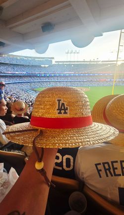 2026 Dodgers one piece straw hat