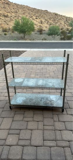 3-Tier Metal Wire Shelving Unit 36”x36”