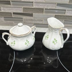 Vintage Tripar Creamer and Sugar Bowl