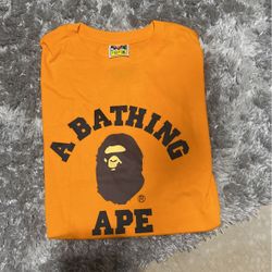 BAPE College Tee (orange)