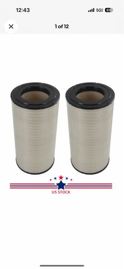 2PCS Engine Filters For Western Star Peterbilt Kenworth 46863 LAF3302 AF25248