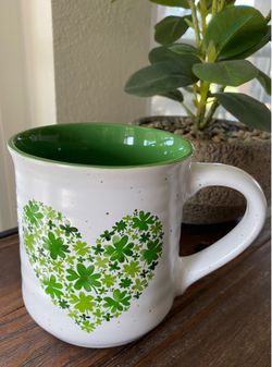 Shamrock Heart Ceramic Mug