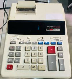 Casio Color Printing Calculator for Retail Sales, Bookkeeping, Math Practice/Kids Cashier Pretend