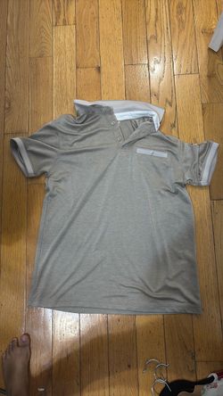 Gray Short Sleeve Polo Shirt