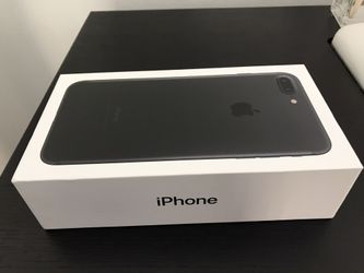 IPhone 7 Plus EMPTY box Black (NO DEVICE)
