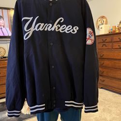 Navy Blue Yankees Jacket 3x