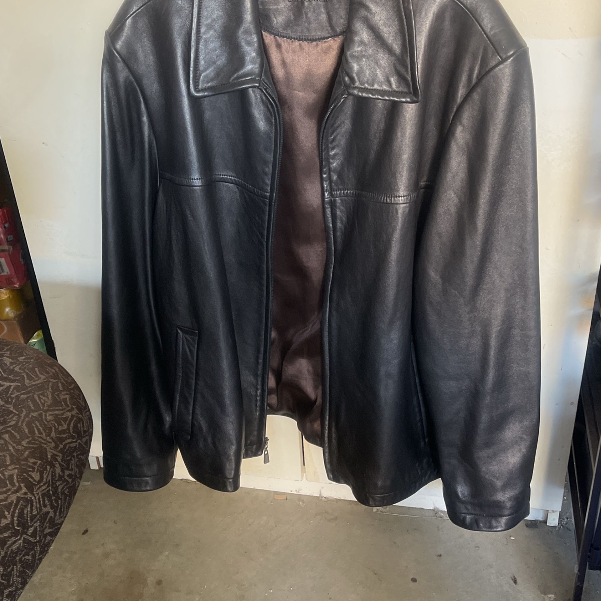 Nice Beautiful Sheepskin Very Soft L Dress Black Jacket