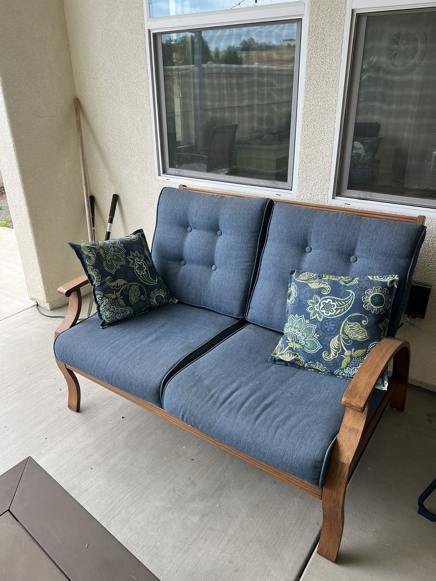 Outdoor Patio Set - Blue