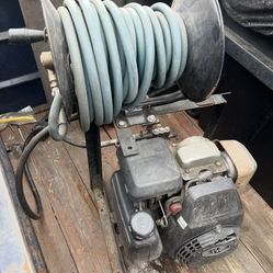 Pressure Washer With Hose Reel Attached $300 OBO Motor Is Strong (No Longer Have Use For It) Make An Offer 