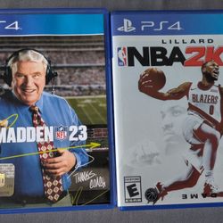 Madden 23 & NBA 2K21