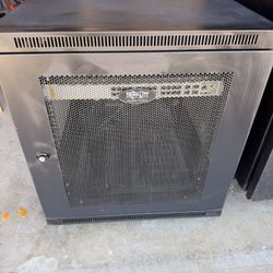 Tripp-Lite 12U SmartRack Enclosure w/ Allied Telesis PoE Switch & Accessories