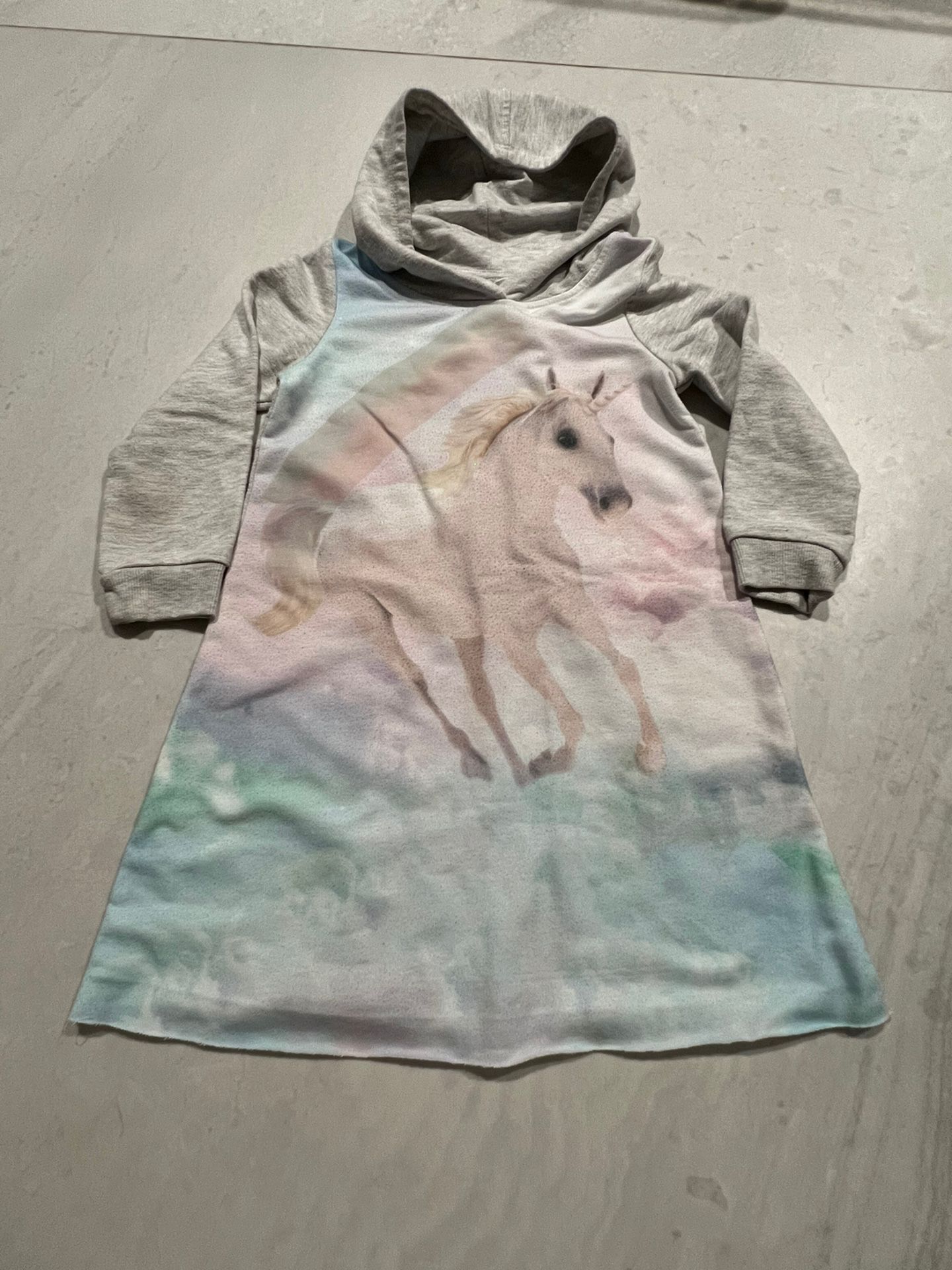 H&M Unicorn Hoodie Dress— Size 2-4T