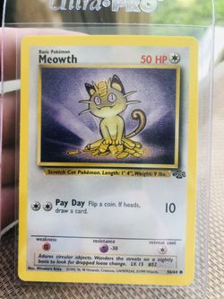 Pokémon Card MEOWTH 1995 