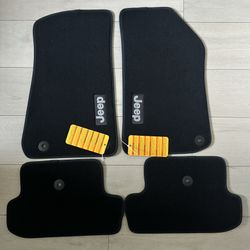 Mopar 4pc Carpeted Jeep Logo Floor Mats