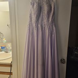 Splash brand size 12 long lavender dress