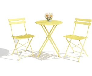 Bistro Table and Chair Set, 3-Piece
