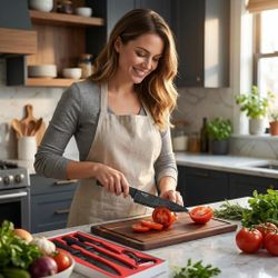 (Buy 3 get 1 free) Luxury Kitchen Knife Set Ultra Sharp Stainless Steel Chef Knives Gift Box Home