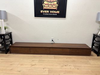 Floating TV Stand, Modern Wall-Mounted Entertainment Center with 3 Drawers