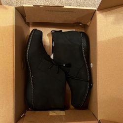 Women’s Suede Black Booties BRAND NEW Size 10