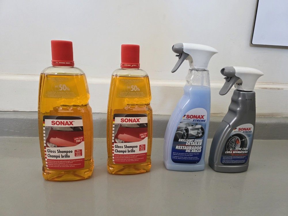 Sonax Car Shampoo Tire Care Detailer