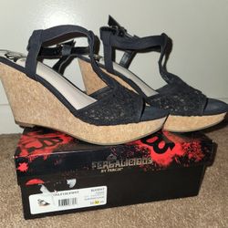 Fergie Wedges Worn Once