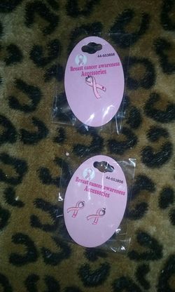Cancer awareness pin $3 matching earnings $3