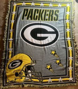 Green Bay Packers NFL Football Tapestry Throw Blanket Northwest Company 43 x 55”