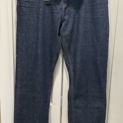 NWT Banana Republic Men’s Blue Jeans, Mid Rise, Straight Leg/Fit, Size 35x32