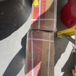 80lb Rubber Coated Dumbbell Pair