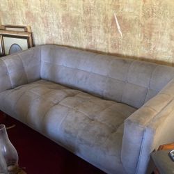 Grey Tufted Couch 