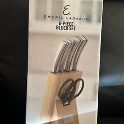 6 Pcs Of Knife With Scissor And Stand