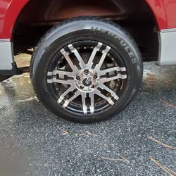 Clean  5Lug Mamba Rims W/ Tires 75%ish Tread