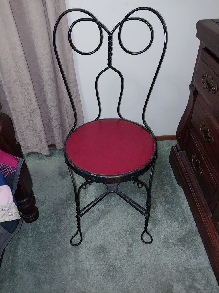 Vintage Ice Cream Parlor Chair 