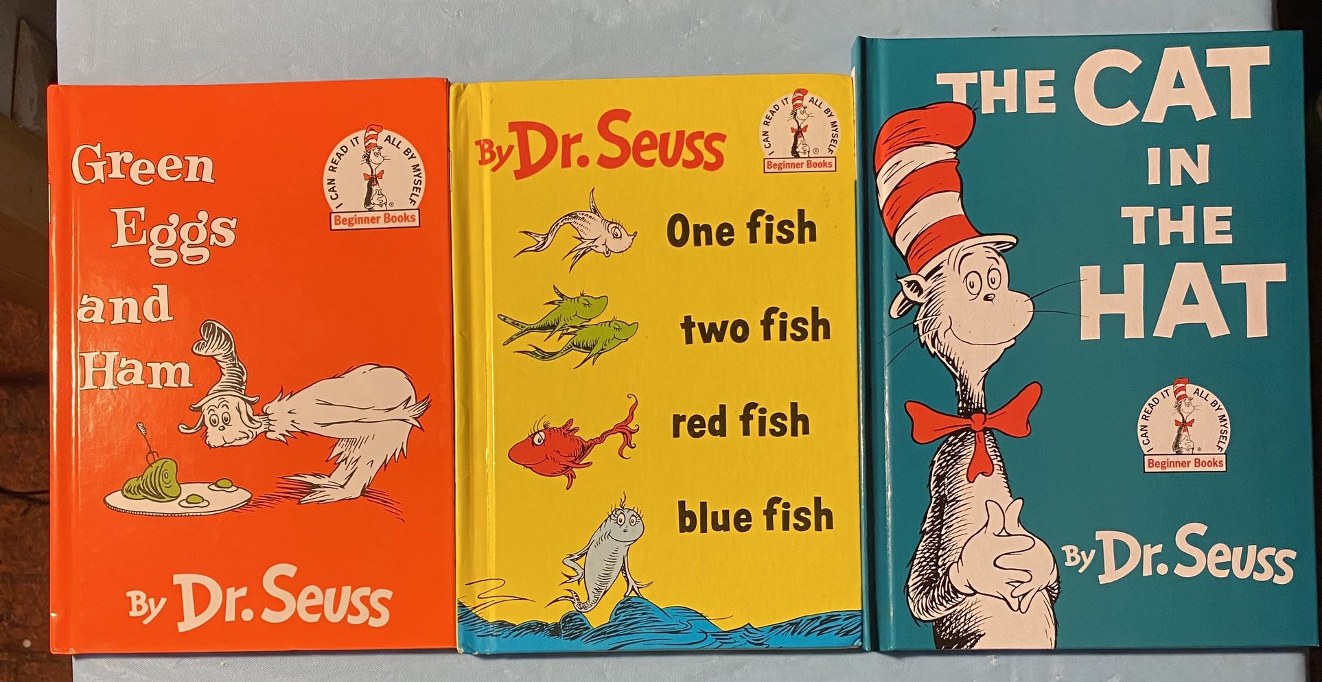 Books, Dr. Seuss books. 3 books.