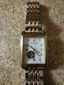 Bulova Men's Sutton Automatic Two-Tone Stainless Steel Watch (model 98A308