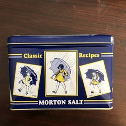 Vintage Morton Salt Recipe Tin