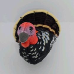 Wild Republic Turkey Stuffed Animal Small 6-14 in Black Red Yellow Thanksgiving