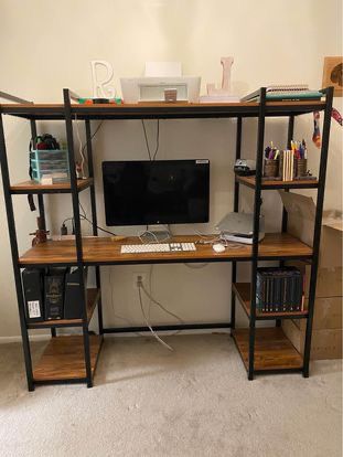 Computer Desk With Bookshelves