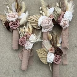 Pre-maid Boho Bridesmaids Bouquets