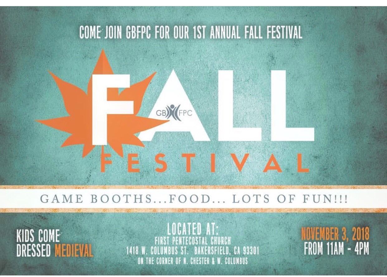 Fall festival we would love to have you join us! Bring the whole family!
