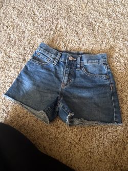 High-Waist Cutoff Denim Shorts