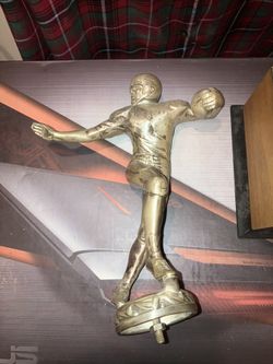 $250 Rare Heavy KAAG 1967 Old Style Football Trophy W Stand