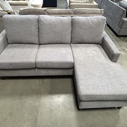 80” Gray Sectional Sofa w/ Chaise