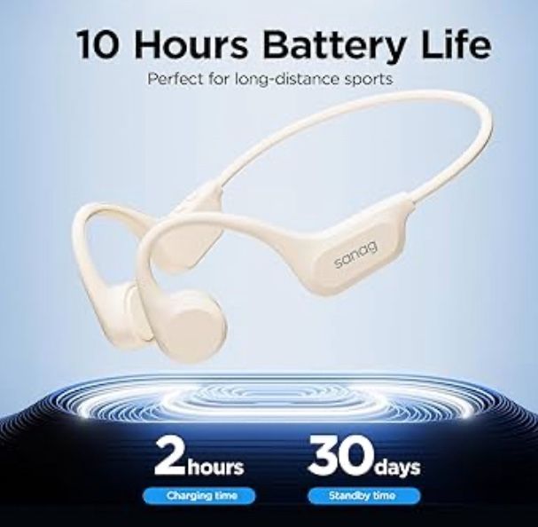 Bone Conduction Headphones, Open Ear IPX8 Waterproof Swimming Earphones, Built-in 64GB Memory MP3 Player Headset, Wireless Bluetooth 5.3 Sports Runnin