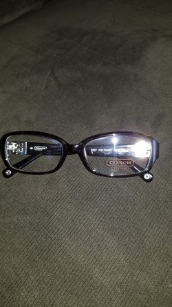 Coach glasses, clear lens, dark tortoise frames