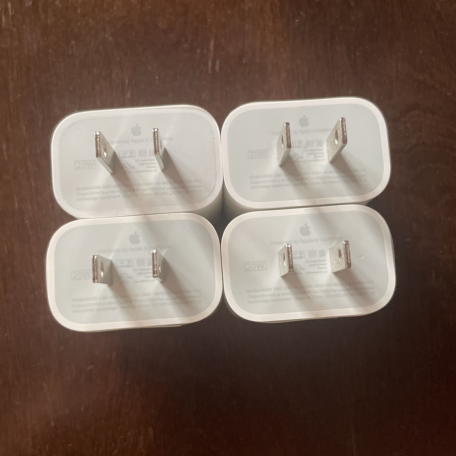 4x OEM 20W Wall Charger Apple iPhone