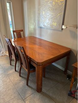Large Dinning Table and Chairs