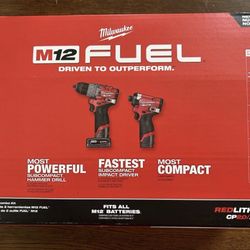 Milwaukee Fuel M12 Drill Kit 
