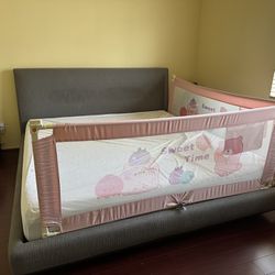 Foldable Bed Rails for King size bed, Bed Rail Guard with Steady U-Shape Base for Toddlers, Baby, Kids