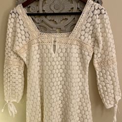 Beautiful Embroidered Boho Tunic Top 